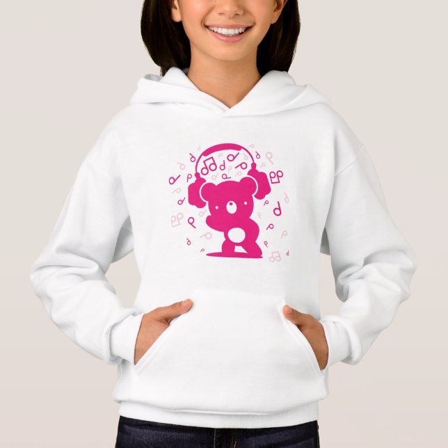 Bear_Headphones Hoodie (Vorderseite)