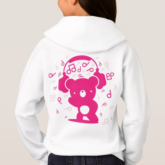 Bear_Headphones Hoodie (Rückseite)