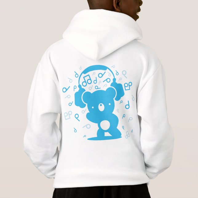 Bear_Headphones Hoodie (Rückseite)