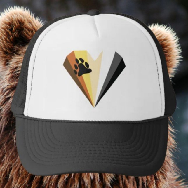 Bear Heart Pride Trucker Hat Truckerkappe (Von Creator hochgeladen)