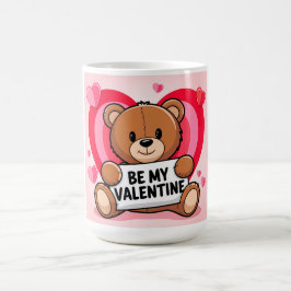 Bear hearts Be my Valentine Kaffeetasse