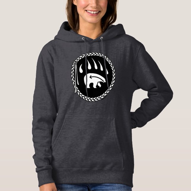 Bear Hoodie Jacket Women's Tribal Bären Claw Hoodi (Vorderseite)
