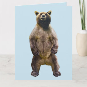 BEAR HUG GRIZZLY GEBURTSTAGSKARTEN KARTE