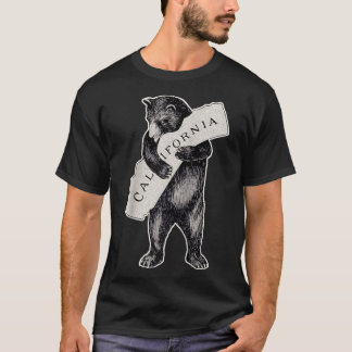 Bear Hug I Liebe California Art Retro Vintag Cali T-Shirt