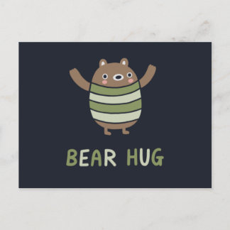 Bear Hug Postkarte