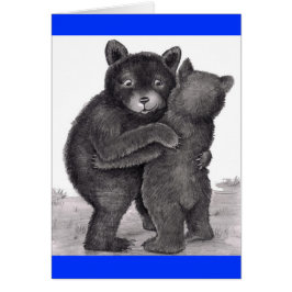 Bear Hug. Zwei Bären in der Natur