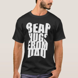 "Bear Hugs from Vater" Teddy Bar Shaped Typografy T-Shirt