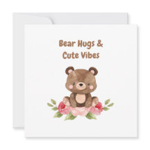 Bear Hugs und Niedliche Vibes Card