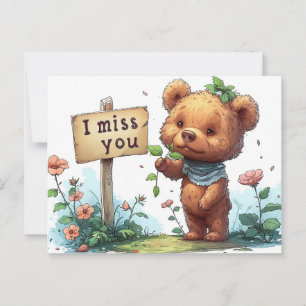 Bear Hugs warten Sie! Postkarte