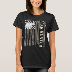 Bear Hunter American Flag Bären Jagen Lover 1 T-Shirt