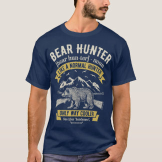 Bear Hunter Vintag Jagd Gefechtsjäger Definiti T-Shirt