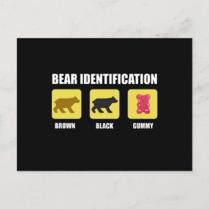 Bear Identification Funny Postkarte