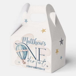 Bear in einem Ballon ONEderful 1st Birthday Party  Geschenkschachtel