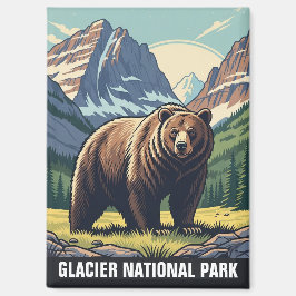 Bear in Glacier National Park Montana Magnet
