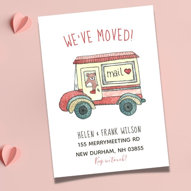 Bear in Mail Truck Neue Adresse Ankündigung (Von Creator hochgeladen)