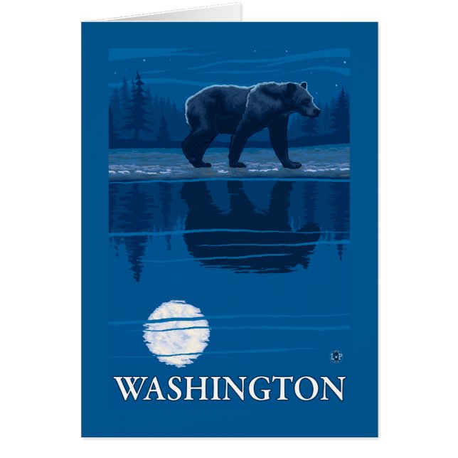Bear in Moonlight - Washington (Vorne)