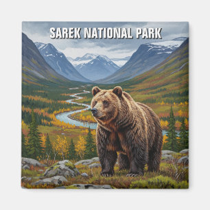 Bear in Sarek Nationalpark Schweden Reisen Magnet
