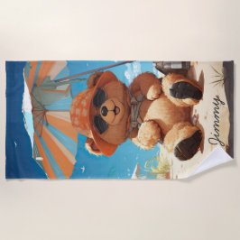 "Bear Inspiriert Vorlage Strandtuch