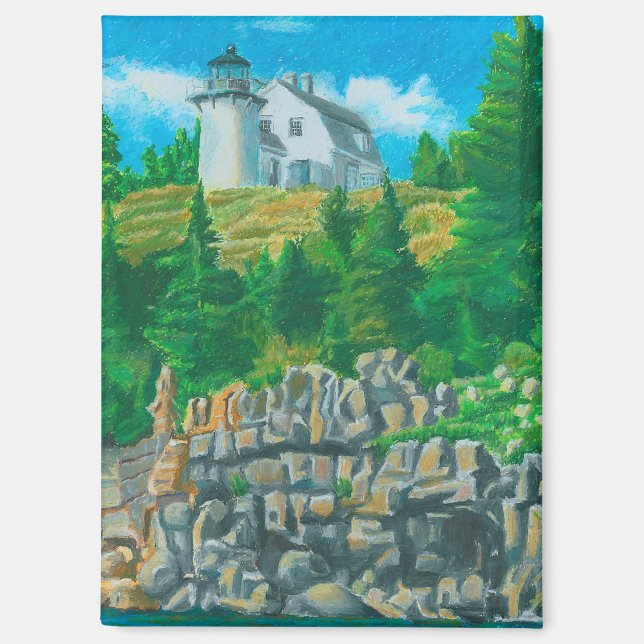 Bear Island Light Painting Magnet (Vorderseite)