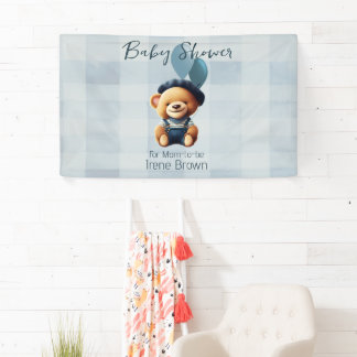 Bear Jean Baby Shower Horizontal Banner