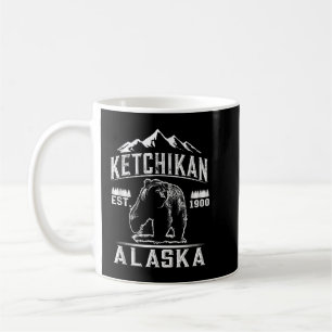 Bear Ketchikan Alaska T - Vintag Ketchikan AK Kaffeetasse