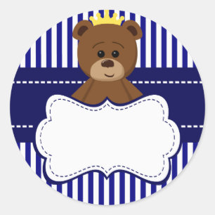 Bear King - Runde Sticker