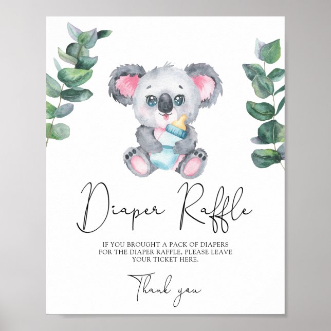 Bear Koala Windelraffinerie Poster (Vorne)