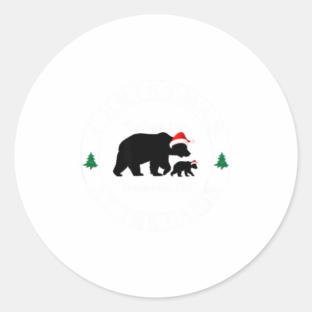 Bear Lair New Hampshire Christmas  Runder Aufkleber (Vorderseite)