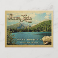 Bear Lake Colorado Vintag Rocky Mountains