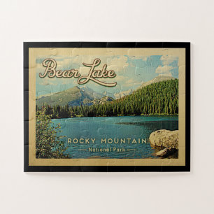 Bear Lake Colorado Vintag Rocky Mountains Puzzle