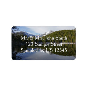 Bear Lake Reflection II Adressaufkleber