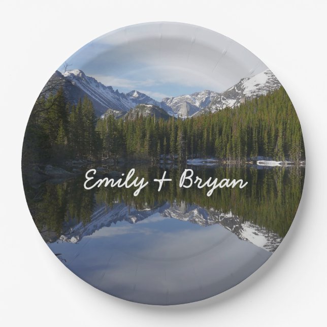 Bear Lake Reflection II Pappteller (Vorderseite)