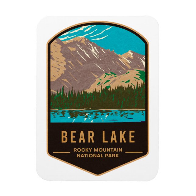 Bear Lake Rocky Mountain Nationalpark Magnet (Vertikal)