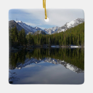 Bear Lake Spiegelung II Keramikornament