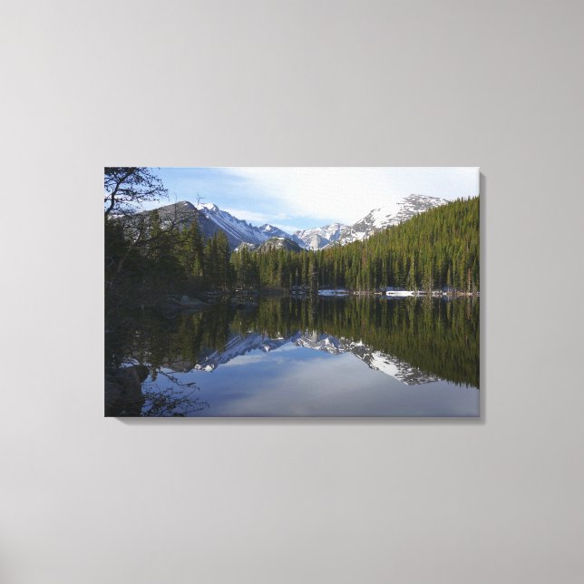 Bear Lake Spiegelung II Leinwanddruck (Vorderseite)