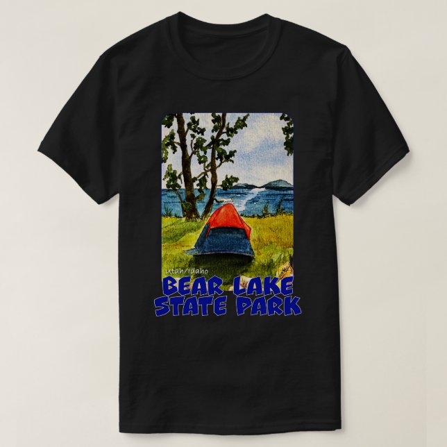 Bear Lake Staat Park Utah Idaho T-Shirt (Design vorne)