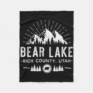 Bear Lake Utah - Bergskifahren Wandern Angeln  Fleecedecke