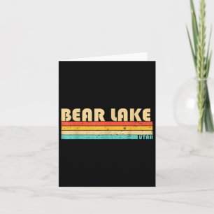 Bear Lake Utah Funny Fishing Camping Summer Karte