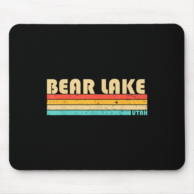 Bear Lake Utah Funny Fishing Camping Summer Mousepad (Vorne)