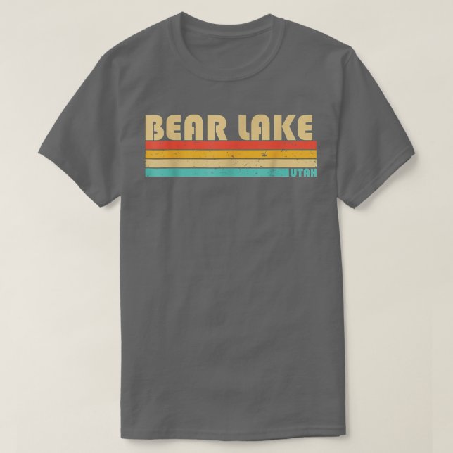 BEAR LAKE UTAH Funny Fishing Camping Summer  T-Shirt (Design vorne)