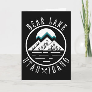 Bear Lake Utah Idaho Camping Bootfahren Karte