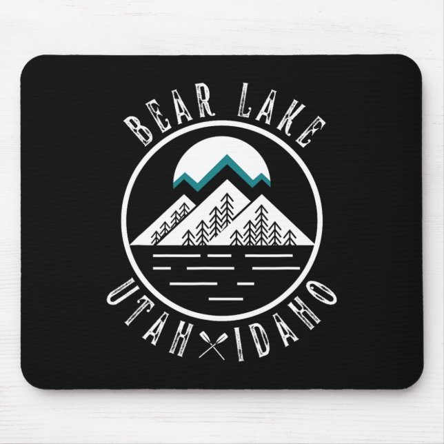 Bear Lake Utah Idaho Camping Bootfahren  Mousepad (Vorne)