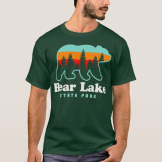 Bear Lake Utah Staat Park Bear Retro Sunset T-Shirt