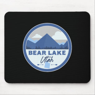 Bear Lake Utah Ut Berge Abzeichen Wandern Souvenir Mousepad