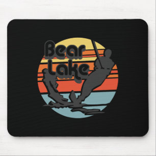 Bear Lake Utah Wasserskilauf Wasserski Retro Vinta Mousepad