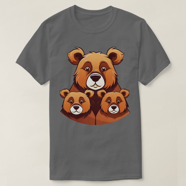 Bear Mama Uncle Papa Eltern 2 T-Shirt (Design vorne)