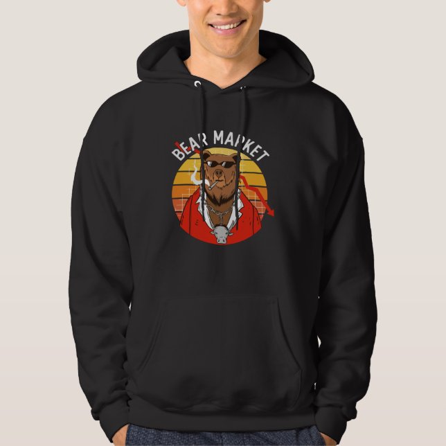 Bear Market Financial Day Trader Trading Finance M Hoodie (Vorderseite)