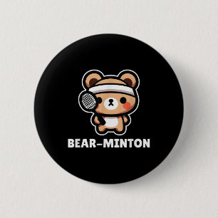 Bear-minton Niedlich Kawaii Cartoon Bear Cub Badmi Button