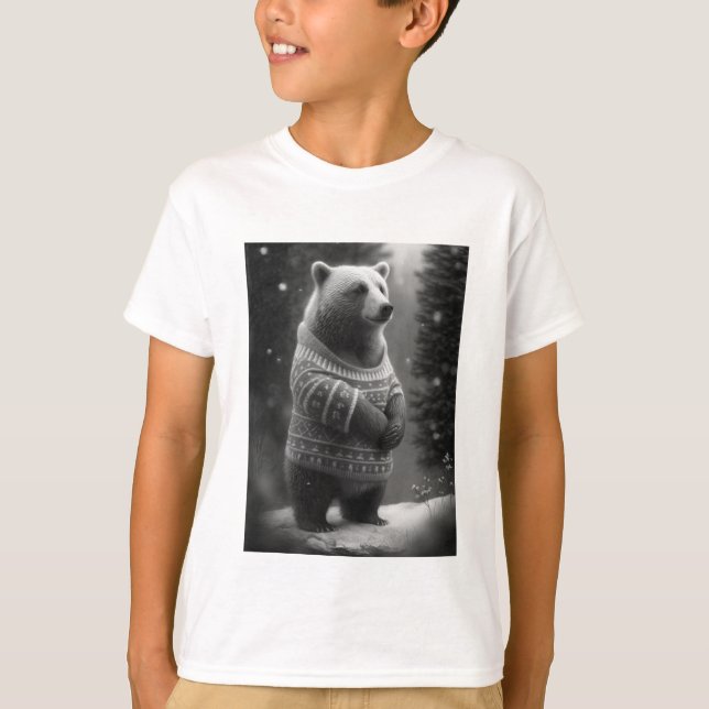 Bear mit einem gemütlichen Pullover (Vorderseite)