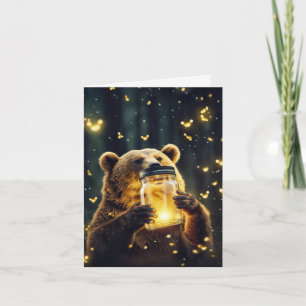 Bear mit Firefrefly im Jar